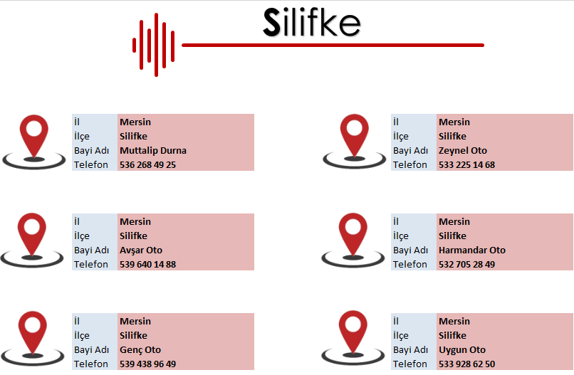  Silifke Bayiler